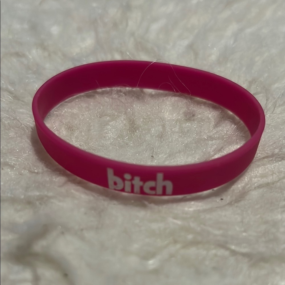 Pink Silicone Bracelet